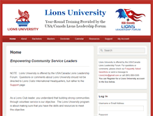 Tablet Screenshot of lionsuniversity.org